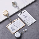1 Stück Aluminiumlegierung Kartenhülle Bank Business Work Card Holder mit ABS Retractable Badge Reel Credit ID Card Badge Bag