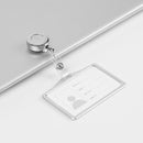 1 Stück Aluminiumlegierung Kartenhülle Bank Business Work Card Holder mit ABS Retractable Badge Reel Credit ID Card Badge Bag