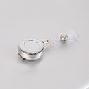 1 Stück Aluminiumlegierung Kartenhülle Bank Business Work Card Holder mit ABS Retractable Badge Reel Credit ID Card Badge Bag