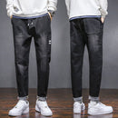 Frühling Sommer Baggy Herren Cargo Jeans Mode Harlan Baumwolle Streetwear Harajuku Hosen Jogger Elastische Taillenhose Herren M-5XL