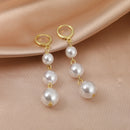 Korean Vintage Glossy Arc Bar Lange Quaste Ohrringe für Frauen Gold Geometrische Modeschmuck Luxus Hängende Pendientes
