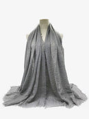 Plissee Plain Hijab Schal Muslimische Frauen Baumwolle Crinkle Stirnband Schleier Schals 2021 Mode Islamische Kopftuch Kopf Wraps Turban