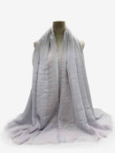 Plissee Plain Hijab Schal Muslimische Frauen Baumwolle Crinkle Stirnband Schleier Schals 2021 Mode Islamische Kopftuch Kopf Wraps Turban