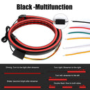 OKEEN 120 cm 130 cm Kohlefaser Led Spoiler Lichter Universal Auto Fahren Bremse Blinker Hinten Rücklichter Auto Heckspoiler 12V