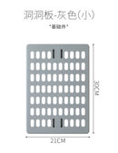 Mehrschichtiges Küchenregal, Boden, Wand, zum Aufhängen, Aufbewahrungshalter, Lochbrett, Regal, frei perforiert, Finishing-Speicherorganisator