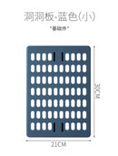 Mehrschichtiges Küchenregal, Boden, Wand, zum Aufhängen, Aufbewahrungshalter, Lochbrett, Regal, frei perforiert, Finishing-Speicherorganisator