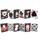 Juguetes sensoriales para recién nacidos, libro educativo para bebés, juguetes de cuna, juguetes para bebés en blanco y negro, libro de tela de animales, juguetes para bebés de 0 a 12 meses