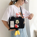 2022 neue Disney Umhängetaschen Cartoons Mickey Mouse Nylontasche Frauen Messenger Bag Cute Anime Fashion Handtasche Geschenke für ein Mädchen