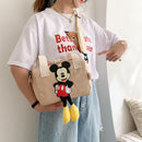 2022 neue Disney Umhängetaschen Cartoons Mickey Mouse Nylontasche Frauen Messenger Bag Cute Anime Fashion Handtasche Geschenke für ein Mädchen