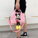 2022 neue Disney Umhängetaschen Cartoons Mickey Mouse Nylontasche Frauen Messenger Bag Cute Anime Fashion Handtasche Geschenke für ein Mädchen