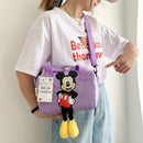 2022 neue Disney Umhängetaschen Cartoons Mickey Mouse Nylontasche Frauen Messenger Bag Cute Anime Fashion Handtasche Geschenke für ein Mädchen