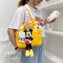 2022 neue Disney Umhängetaschen Cartoons Mickey Mouse Nylontasche Frauen Messenger Bag Cute Anime Fashion Handtasche Geschenke für ein Mädchen