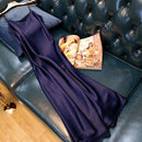 Ordfree 2022 verano mujer vestido largo de satén con tirantes finos elegante señora Sexy vestido de fiesta de satén de talla grande S-4XL