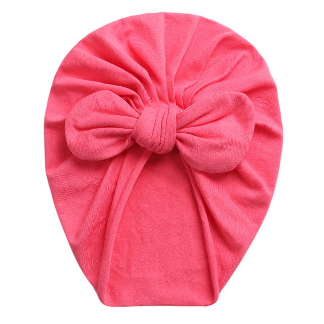 Rabbit Ears Knot Warm Indian Hat Baby Bandanas Turban Headband Girls Kids Hair Head Bands Accessories Headwrap Headdress