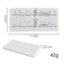Europäischer Stil geprägter Retro-Fotorahmen Fondant Silikonform barocke Kuchenspitze Bordüre Dekorationsform