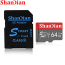 ShanDian Original Smart Hochwertige 64 GB Klasse 10 Speicherkarte SmartSD 16 GB 32 GB TF-Karte SmartSDHC/SDXC für Smartphone/Tablet PC