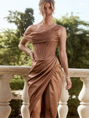 Qualitäts-Satin-figurbetontes Kleid-Frauen-Partei-Kleid 2021 neue Ankunfts-Robe-Sommer-reizvolles Kleid-Berühmtheits-Abend-Verein-Nachtkleider