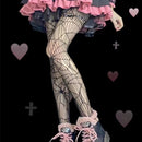 24 Stile Sexy Strumpfhosen Frauen Schädel Mystery Oberschenkel Hohe Taille Strümpfe Gothic JK Lolita Mesh Netze Netzstrumpfhose Damen Geschenke