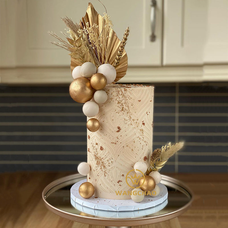 Palma lanza pastel Topper Feliz cumpleaños hoja de palma decoración pastel decoración boda hornear postre mesa fiesta favores