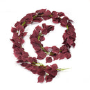 Grüne Eukalyptusblätter Girlande Wisteria Künstliche Blumen Rattan Gefälschte Pflanze Seidenblätter Reben Für Hochzeit Geburtstag Party Dekoration