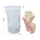 Gran 3D romántico pareja retrato amantes vela de silicona molde tallado arte aromaterapia yeso decoración del hogar molde regalo de boda