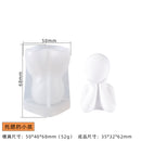 Gran 3D romántico pareja retrato amantes vela de silicona molde tallado arte aromaterapia yeso decoración del hogar molde regalo de boda