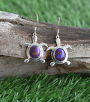 Trendy Frauen Ohrringe 4 Farben zarte Goldfarbe Inlay Naturstein Haken Ohrringe für Frauen Hochzeit Verlobungsschmuck