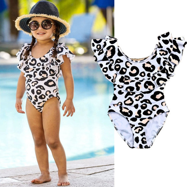 Einteilige Badebekleidung Baby Mädchen Floral Strap Badeanzug Bademode Badeanzug Kinder Kleine Mädchen Sommerurlaub Strand Tragen