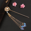 Antik-Haarschmuck, Quastenkante, Stufenhaarnadel, gewundene Haarnadel für Mädchen, Accessoires und Kopfbedeckung Pflaumenblüte