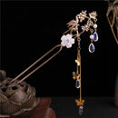 Antik-Haarschmuck, Quastenkante, Stufenhaarnadel, gewundene Haarnadel für Mädchen, Accessoires und Kopfbedeckung Pflaumenblüte