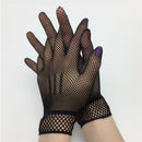 Elegante Damen Short Lace Handschuhe New Sheer Fish Net Schwarz Weiß Prom Party Damen Modische Solid Color Fäustlinge Heiß