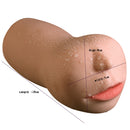 Taza de masturbación masculina BLACKWOLF, vagina realista, sexo anal, taza de masturbación sexual vaginal anal, taza de masturbación sexual