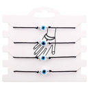 Klassisches Amulett Evil Nazar Eye Charm Armband Rot Schwarz Schnur Seil Geflochtene Freundschaftsarmbänder für Frauen Statement Schmuck