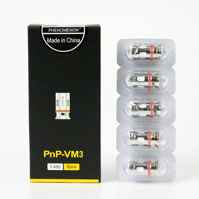 5pcs PnP Coil VM1 0.3ohm Replacement Coil TM1 0.6ohm /VM6 0.15ohm /R1 0.8ohm PnP Coil for VINCI Drag X/S Mod Pod Kit