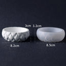 DIY Round Candle Jar Pot Silicone Molds for Making Uv Epoxy Plaster Concrete Storage Box Mould Home Decor Flower Pot Planter