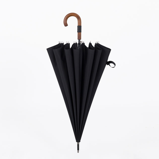 Parachase paraguas grande de madera a prueba de viento 16 varillas de negocios paraguas de mango largo japonés lluvia mujeres hombres 120cm paraguas transparente de Golf