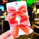 2022 Neue Schleife Kopfbedeckungen Nette Süße Kleine Mädchen Haarschmuck Sommer Mädchen Net Rot Clips Baby Haarnadeln Kinder Haarspangen Geschenke