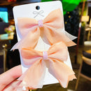 2022 Neue Schleife Kopfbedeckungen Nette Süße Kleine Mädchen Haarschmuck Sommer Mädchen Net Rot Clips Baby Haarnadeln Kinder Haarspangen Geschenke