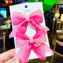 2022 Neue Schleife Kopfbedeckungen Nette Süße Kleine Mädchen Haarschmuck Sommer Mädchen Net Rot Clips Baby Haarnadeln Kinder Haarspangen Geschenke