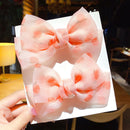 2022 Neue Schleife Kopfbedeckungen Nette Süße Kleine Mädchen Haarschmuck Sommer Mädchen Net Rot Clips Baby Haarnadeln Kinder Haarspangen Geschenke