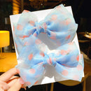 2022 Neue Schleife Kopfbedeckungen Nette Süße Kleine Mädchen Haarschmuck Sommer Mädchen Net Rot Clips Baby Haarnadeln Kinder Haarspangen Geschenke