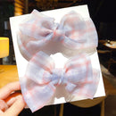 2022 Neue Schleife Kopfbedeckungen Nette Süße Kleine Mädchen Haarschmuck Sommer Mädchen Net Rot Clips Baby Haarnadeln Kinder Haarspangen Geschenke