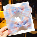 2022 Neue Schleife Kopfbedeckungen Nette Süße Kleine Mädchen Haarschmuck Sommer Mädchen Net Rot Clips Baby Haarnadeln Kinder Haarspangen Geschenke