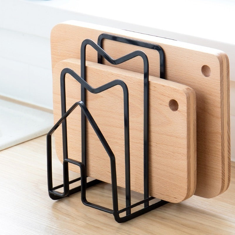 Rack Shelf Stand Multi Layer Space Saving Rustproof Cutting Board Practical Kitchen Organizer Pot Lid Holder Iron Art Home WF