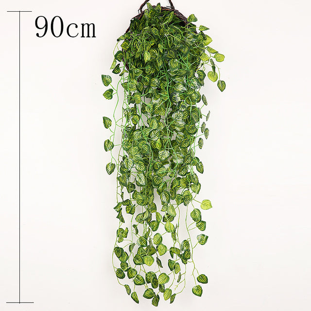 50-105 CM Künstliche Hängepflanze Gefälschte Rebe Weide Rattan Blume Künstliche Hängepflanze Für Hausgarten Wanddekoration