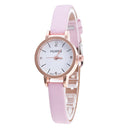 Women Watches Vintage Small Dial Watch Sweet Leather Strap Casual Women&