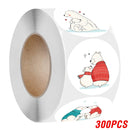 100-500 Uds 1 pulgada Animal de dibujos animados etiqueta adhesiva para niños gracias lindo juguete juego pegatina DIY regalo sellado etiqueta decoración Supp