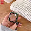 Funda protectora de pantalla para Apple Watch Series 7 6 SE 5 4 3 44mm 40mm 45mm iwatch 42mm 38mm vidrio + cubierta Apple Watch Accesorios