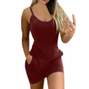 Kleid für Frauen 2022 Ärmelloses Druck Bodycon Mini Trägerkleid Frauen Blumenkleid Vestidos Sommer 2022 Mini Ärmelloses Vestidos