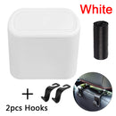 Hanging Car Trash Can Vehicle Garbage Dust Case Storage Box ABS Square Pressing Trash Bin Auto Interior Accessories for Car